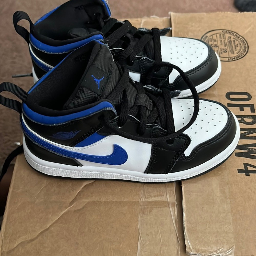 AIR JORDAN 1 MID GS 'RACER BLUE' toddler
